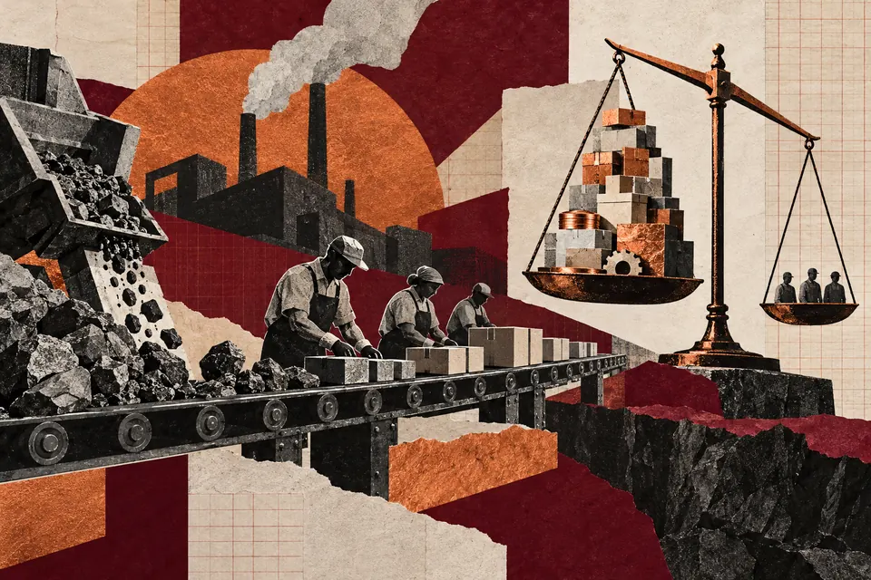 Ilustración editorial de Ruido Cero sobre agua y sequía