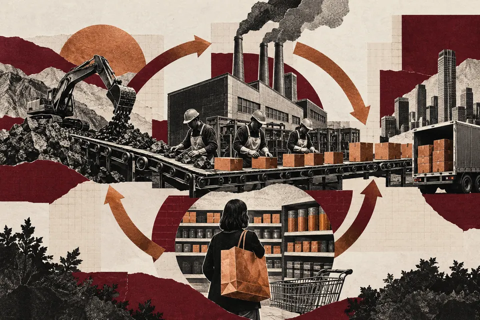 Ilustración editorial de Ruido Cero sobre economía y presupuesto