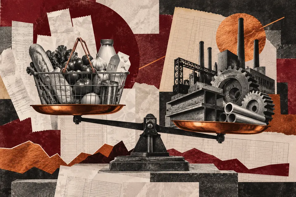 Ilustración editorial de Ruido Cero sobre justicia y tribunales